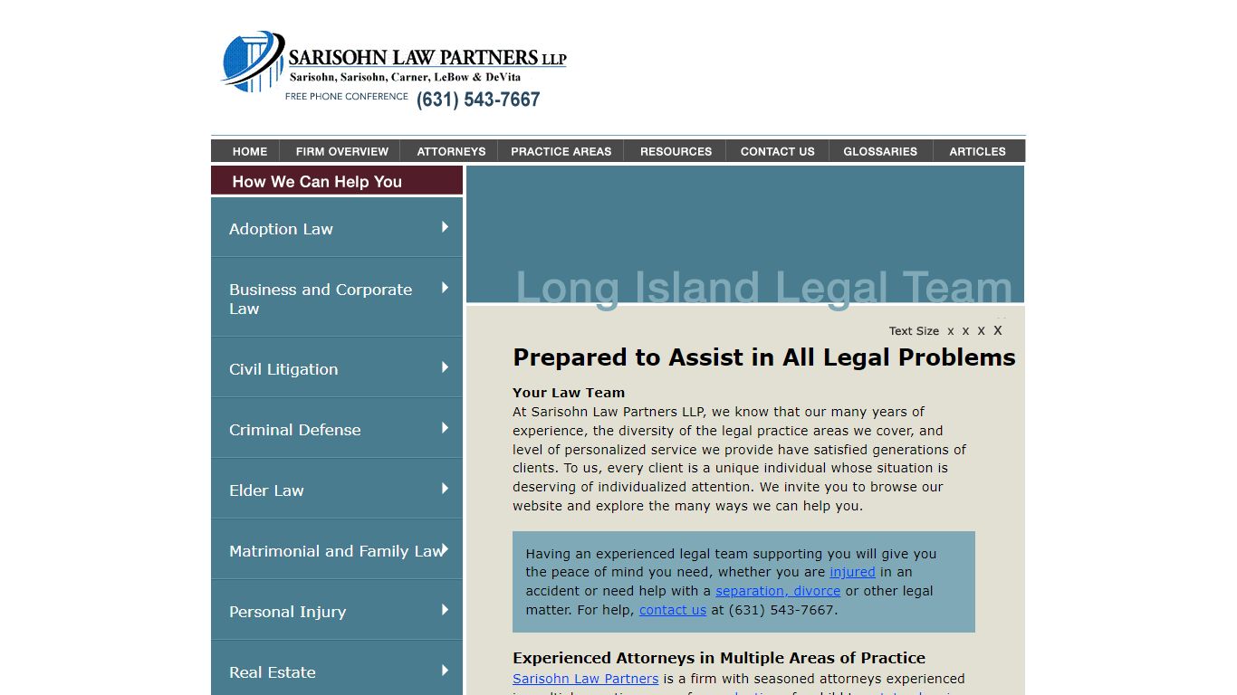SUFFOLK COUNTY SHERIFF’S OFFICE - Sarisohn Law